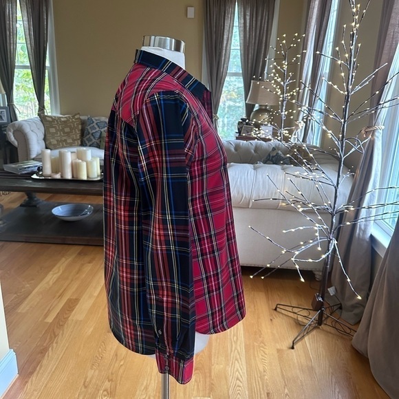 J.Crew Classic-fit Boy Shirt In Mixed Stewart Tartan Sz 10 - Picture 7 of 11